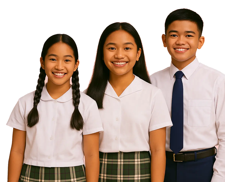 kids wearing uniforms